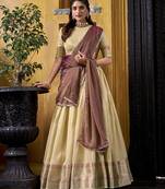 Zari Weaving Work Dupion Silk Festive Lehenga Set