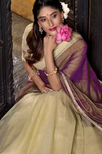 Zari Weaving Work Dupion Silk Festive Lehenga Set