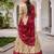 Bandhej Print Tasar Silk Lehenga Choli with Gotta Patti Touch Up