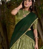 Dupion Silk Lehenga Choli with Elegant Zari Weaving Work