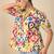 multicolor cotton peplum top with printed work
