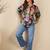 navy blue cotton shirt with tropical printed design