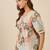 multicolor cotton top with floral printed twist