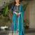 Faux Blooming Heavy Sequins Embroidered Stitched Gown with Dupatta     Rama Green | 56" Length