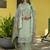 Silk blend pista casual wear embroidery work kurta set