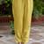 Cotton blend mustard yellow casual wear foil print work kurta set