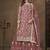 Net embroidered onion pink salwar kameez