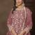 Net embroidered onion pink salwar kameez
