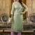 Shimmer silk pista casual wear embroidery work readymade kurti
