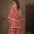 Net embroidered coral salwar kameez