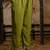 Silk blend olive green party wear embroidery work kurta set