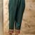 Viscose rayon bottle green casual wear embroidery work kurta set