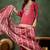 Viscose rayon pink casual wear embroidery work kurta set