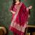 Silk blend cherry party wear banarasi woven work kurta set