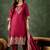 Silk blend cherry party wear banarasi woven work kurta set