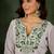 Roman silk blend green casual wear embroidery work readymade kurti with pant