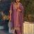 Silk blend dusty pink casual wear embroidery work kurta set