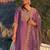 Silk blend dusty pink casual wear embroidery work kurta set