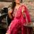 Silk blend pink casual wear embroidery work kurta set