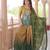 Chinnon Printed Gown with Sequins Embroidery & Dupatta     Green | 56" Length