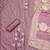 Women levender chinon silk  dress material with dupatta