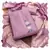 Women purple chinon silk  dress material with dupatta