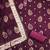 Women magenta simmer jacquard  dress material with dupatta