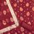 Women maroon simmer jacquard  dress material with dupatta