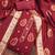Women maroon simmer jacquard  dress material with dupatta