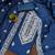 Women blue modal cotton  dress material with dupatta