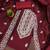 Women maroon modal cotton  dress material with dupatta