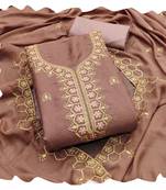 Women levender star georgette  dress material with dupatta