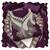 Women purple georgette  dress material with dupatta