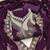 Women purple georgette  dress material with dupatta