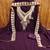Women purple georgette  dress material with dupatta