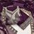 Women purple georgette  dress material with dupatta