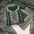 Women green georgette  dress material with dupatta