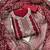 Women maroon georgette  dress material with dupatta