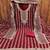 Women maroon georgette  dress material with dupatta