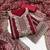 Women maroon georgette  dress material with dupatta