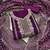 Women purple georgette  dress material with dupatta