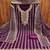 Women purple georgette  dress material with dupatta