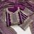 Women purple georgette  dress material with dupatta