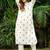 White emboridered cotton strate kurta set