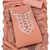 Women peach georgette  dress material with dupatta