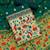 Women green banarasi silk  dress material with dupatta