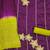 Women purple coco silk  dress material with dupatta