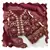 Women maroon georgette  dress material with dupatta