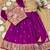 girls silk pattu pavadai lehenga set