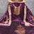 Women purple organja jacquard  dress material with dupatta